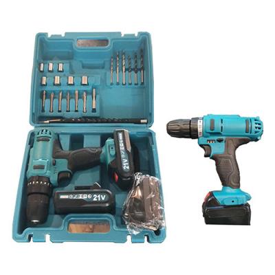 China 32Nm 21V Cordless Drill Tool Set 30min Fast Charger 2 Batteries 2000mAh Capacity for sale