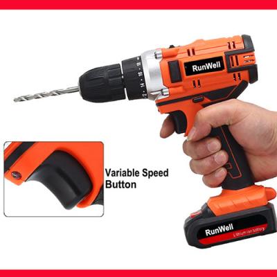 China Keyless Chuck Cordless Drill Impact Driver For Concrete 1500mAh Battery Capacity for sale