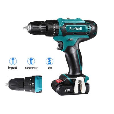 China Concrete Cordless Drill Impact Driver Two Ball Bearing Structure Long Life for sale