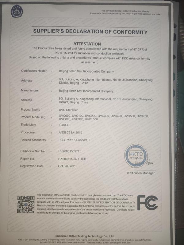 FCC - Beijing Torch SMT Incorporated Company