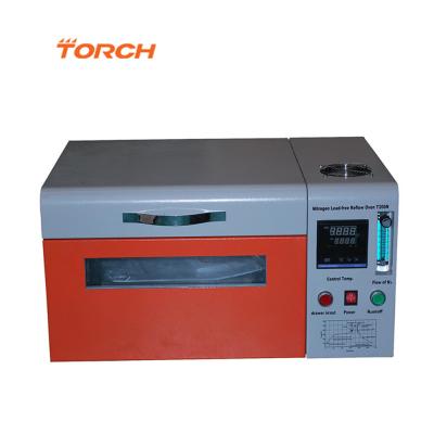 China Nitrogen lead-free reflow soldering oven for SMT with temperature tester for sale