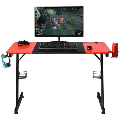 China Computer Convertible Z Shaped Gaming Table For Gamers Console And PC Laptop Gaming Desk for sale