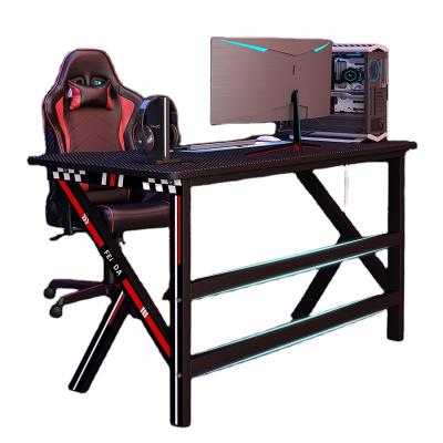 China Desktop (Height) Adjustable Computer Racing Table Led Gaming Table Lights For Gamer Gaming PC Wholesale With RGB Metal Stainless Steel Aorui K-01 for sale