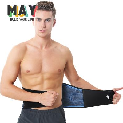 China Spandex & Reusable Nylon Waist Support Belt Sports Men Waist Trainer Wraps Stomach Support Belt for sale