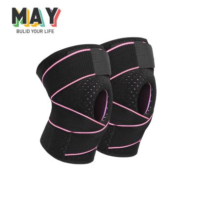 China Adult May Sports Knee Pads For Fitness Knee Pads With Straps Silicone Knee Pad Neoprene for sale