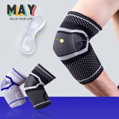 China Adult May Sports Elbow Sleeves Weightlifting Arm Sleeve Protector Elbow UV Knee Protectors Knee Pads meletary for sale