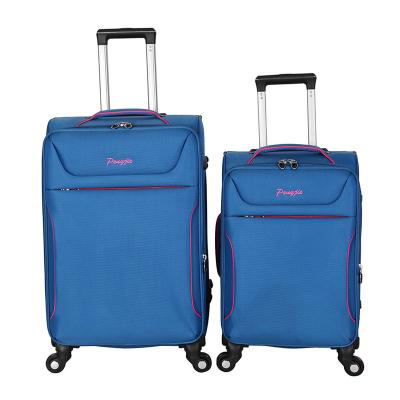 China 2020 nylon new trolley luggage to travel sets cheap suitcase to carry bag soft nylon luggage for sale