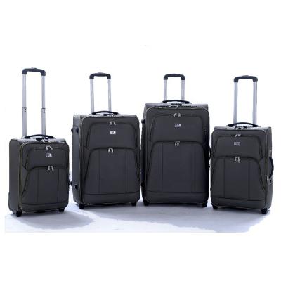 China Travel Business Trolley Luggage 600d Polyester 2 Wheeled Trolley Luggage Bag Set Cheap Travel Hand Luggage for sale