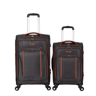 China Wholesale high quality polyester airport brand business luggage suitcase for sale