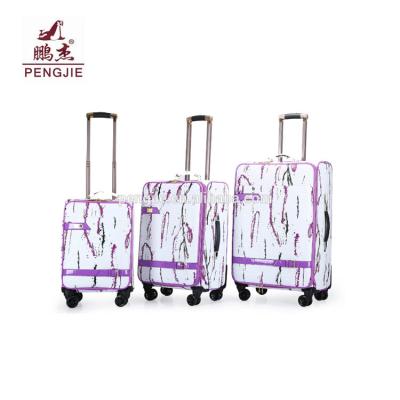 China Fashionable Soft School PU Trolley Luggage Bag for sale