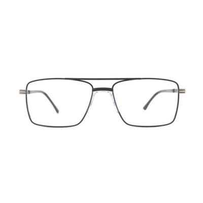 China Eyewear Frames Luxury Eyewear Optical Frames Metal Glasses Men Half Square Oversized Frames New Design for sale