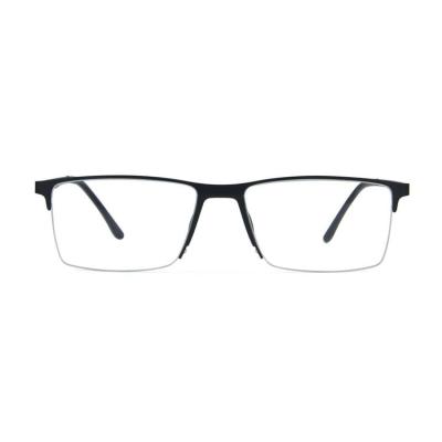 China Eyewear Frames Metal Men Half Square Frames New Design Good Price Eyewear Eyewear Optical Frames for sale