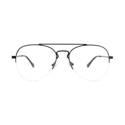 China Eyewear Frames New Design Metal Half Frames Oversized Colorful Eyewear Eyewear Optical Frames for sale