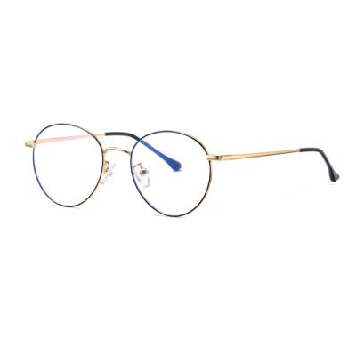 China For Sale Anti Hot Blue Light Classic Frames Classic Thin Round Metal Optical Frame Glass Eyewear for sale