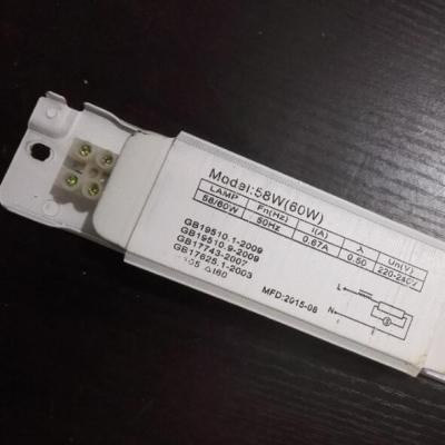 China T8 2x20w 2x 40w 58w magnetic magnetic ballast for fluorescent lamp for sale