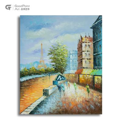 China Modern Acrylic Wall Decor Hand-Painting Hand-Painting Wall Landscape Decoration Canvas Oil Painting Art for sale