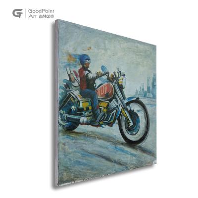 China Custom Nude Oil Paintings AGV Black Helmet Art Paintings Modern Canvas Art Motorcycle Parts Accessories From Europe for sale