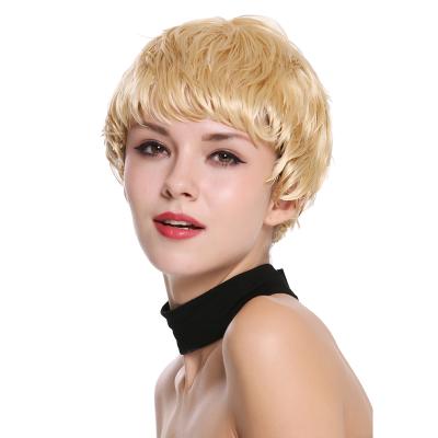 China Machine Made Blonde Yaki Hair Wig for sale