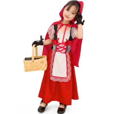 China Red Riding Hood Carnival Party Fancy Dress Kid Costume Small For Halloween Party for sale