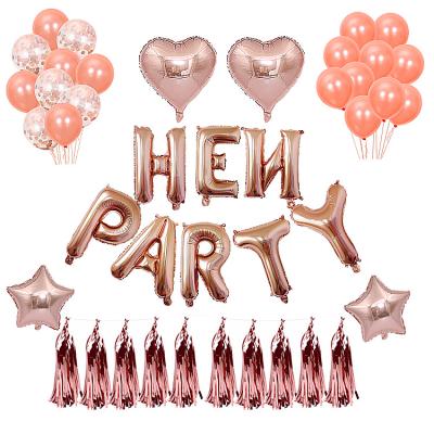 China Hen Party Decoration Hen Party Foil Balloon Decoration for sale