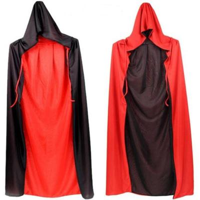 China Carnival Party Halloween Costume Party Vampires Cape Reversible Hooded Adult Cloak for sale