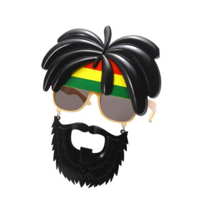 China Brazilian Carnival Gifts Dreadlocks and Full Beard Gift Macho Man Glasses for sale