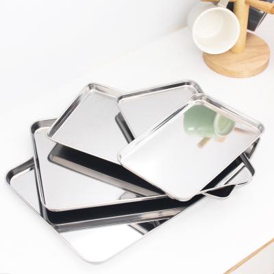 China Modern European American Golden Stainless Steel Resistance Bakeware Food Serving High Temperature Tray for sale