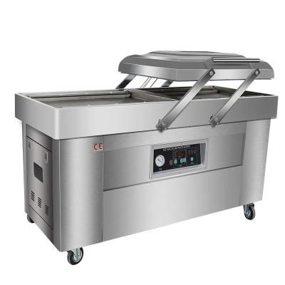 China 2.1KW Double Chamber Vacuum Packing Machine for Apparel/Chemical Liquid/Commodity Bags for sale