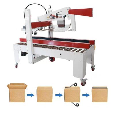 China Sealing Width 48-75mm Auto Flapper Carton Folding And Sealing Machine for Heavy Boxes for sale