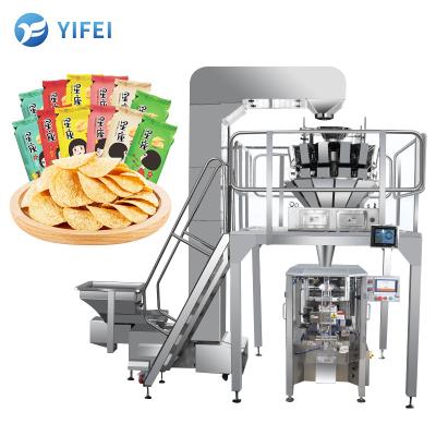 China 10 Weigh Heads Fill Roll Vertical Packing Machine for Peanut Twist Snack Candy 350 KG for sale