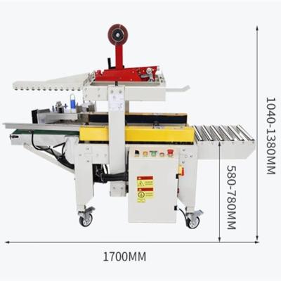 China Automatic Box Carton Sealer With Side Labeling Machine for Express Packaging Industry for sale