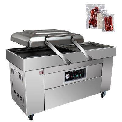 China DZ-600 Double Chamber Electric Vacuum Sealer for 220V Industrial Food Bag Packaging for sale