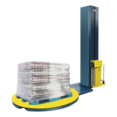 China Fully Automatic Pallet Stretch Film Shrink Wrap Strapping Packing Machine for Market for sale