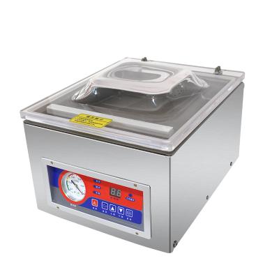 China Electric Driven Table Type Mini Vacuum Packing Machine for Salmon Foie Gras Caviar for sale