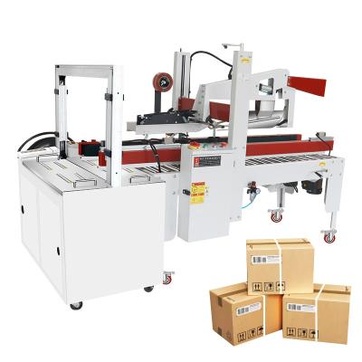 China Carton Case Sealing Strapping Packing Machine Apply Carton Height 150-500mm 106 KG for sale