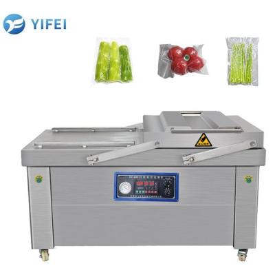 China Food Vacuum Sealer Packaging Type Bags Food Shop Double Chamber Vaccum Sealer For Cheese for sale