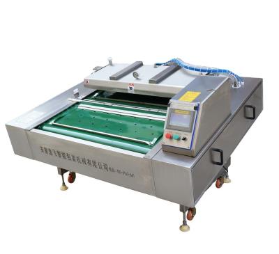 China Belt Type Rolling Continuous Vacuum Packing Machine for Industrial Fruit and Meat Sealing for sale