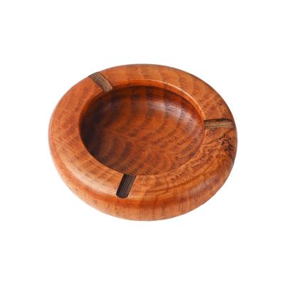 China Wood ; Creative Chinese Wood Home Glaber Living Room Ashtray Traditional Style Factory Wooden Ashtray Wholesale Lithocarpus Wood for sale