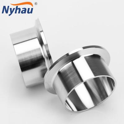 China Fitting Nyhau Pipeline Flange Connectors Fixed Sanitary Stainless Steel Tri Flange With Gasket And Clamping Blind for sale