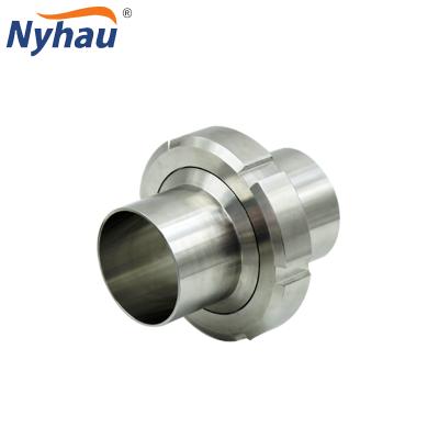 China SS304 or SS316L stainless steel nyhau pipe union male female threaded fitting nut fitting unions for sale