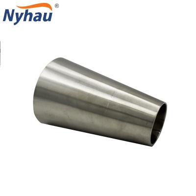 China beer nyhau food beverage beer pipeline connector stainless steel 3A DIN welding fitting eccentric reducer for sale