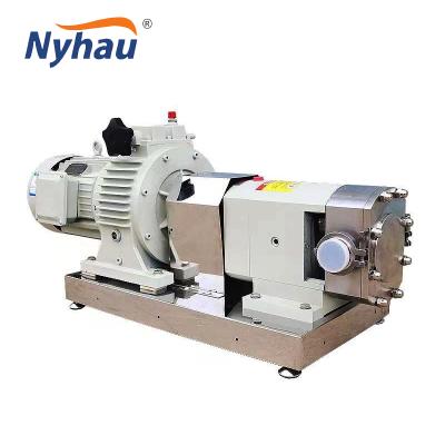 China sanitary drinking water treatment nyhau pump nyhau pump stainless steel honey 316L 304 lobe pump food industry thin medium rotor pump for sale