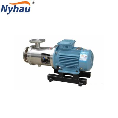 China vegetable processing plant nyhau stainless steel pipeline shear emulsion pump 304 food homogenizing emulsifying pump for sale