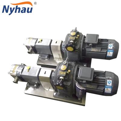 China Wholesale food and beverage industry nyhau gear pump food grade lobe pump beverage three-lobe ratary pump for sale