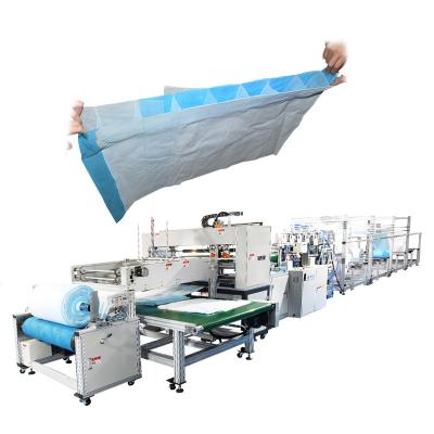 China Full Automatic HVAC Nonwoven Fabric Machine PP Disposable Air Filter Bag Making Machine for sale