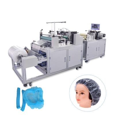 China energy & Rose Extracting Disposable Blue Nonwoven Striped Shower Cap Making Machine for sale