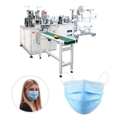 China Automatic Advertising Company Machinery Maker 3 Ply Disposable Surgical Face Mask Production Line Making Machine for sale