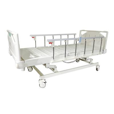 China Different design full electric metal hospital bed medical bed for home with ABS head and foot board for sale