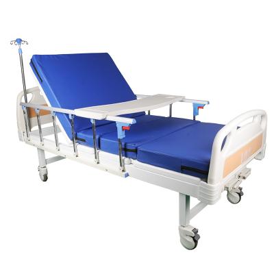 China Wholesale Medical Metal Standard Hospital Bed Double Bed Crank Patient Manual Hospital Bed for sale