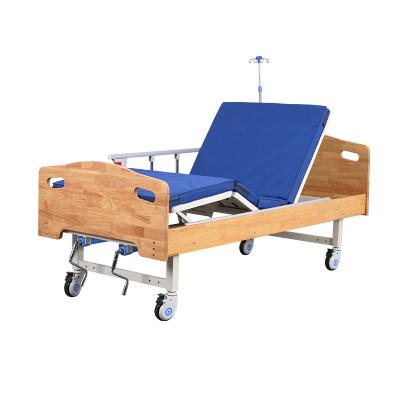 China Metal Low Price 2 Function Crank Manual Double Homecare Hospital Bed For Sale for sale